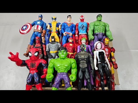 SPIDERMAN VS HULK VS IRONMAN VS CAPTAIN AMERICA VS  THANOS SUPERHERO AVENGERS UNBOXING