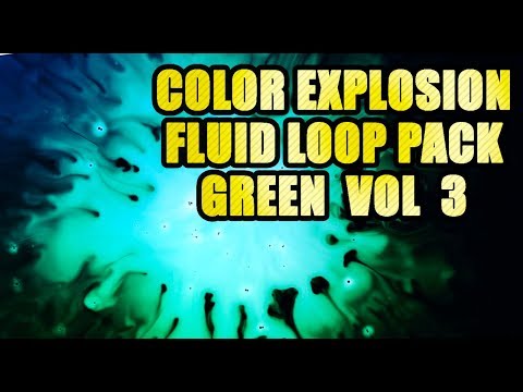 CRAZY GREEN POISON abstract color LOOP PACK