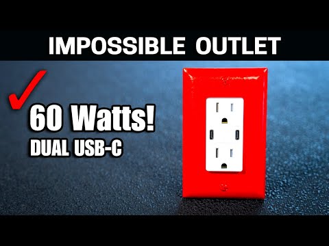 Most Powerful USB Outlet you can buy that won't burn your house down - Leviton 60 Watt