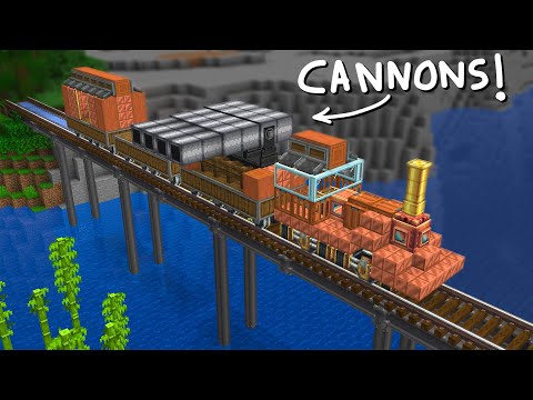 A Create Mod Cannon Build Battle!