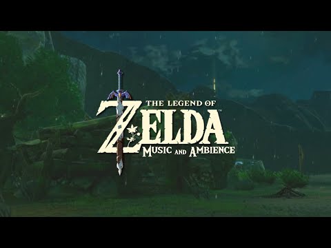 Relaxing Music and Rain in zelda ambience to Stress Relief Calm Sleep 3 Hour.