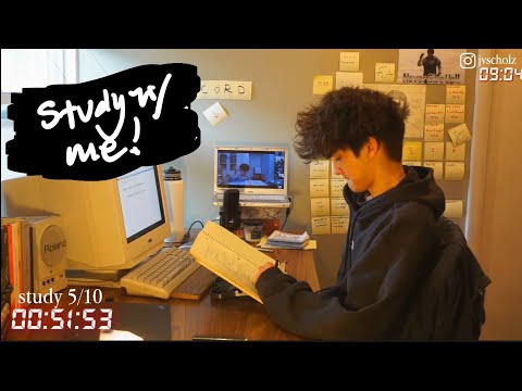 study with me live pomodoro | 12 hours