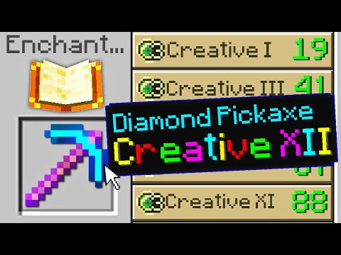 Minecraft UHC but I added a new 'Creative' enchantment..