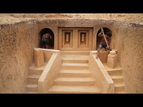 Building The Biggest Underground House Ancient Architecture #Episode1