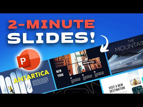 2-MINUTE SLIDE DESIGNS in PowerPoint 😨