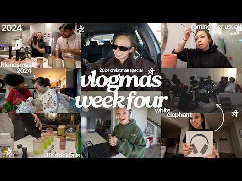 friendsmas, opening presents, what i got for christmas & prepping for 2025! | vlogmas week four 🎄✨