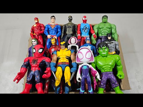 CAPTAIN AMERICA VS IRONMAN VS CAPTAIN AMERICA VS SPIDERMAN VS SUPERMAN SUPERHERO AVENGERS UNBOXING