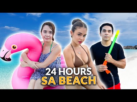 24 HOURS BEACH CHALLENGE! | IVANA ALAWI