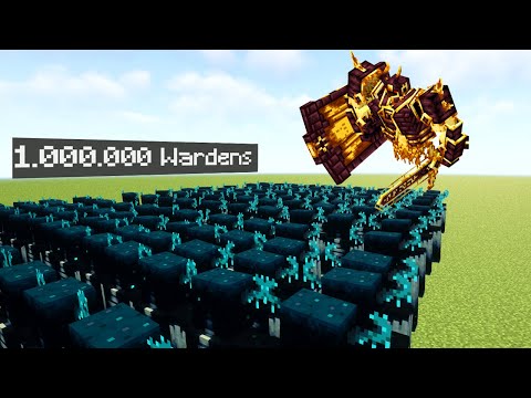 Strongest Mobs of Every Mods vs 1,000,000 Wardens - Minecraft Mob Battle