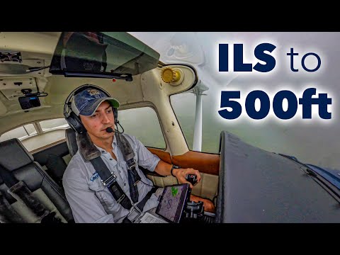 Full IFR Flight: ILS Approach in IMC to Lexington, Kentucky