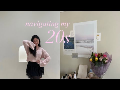 navigating my 20s ⟡.• | post grad life, dinner with college friends, shopping