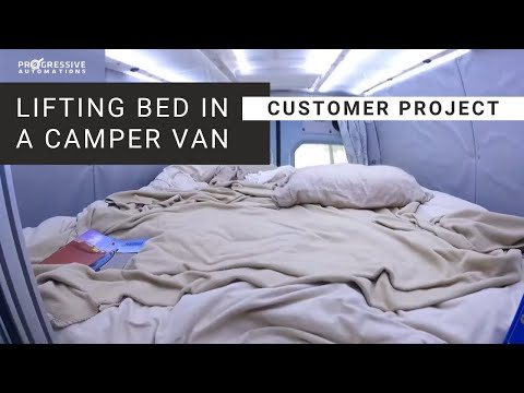 DIY Lifting Bed in a Camper Van | PROGRESSIVE AUTOMATIONS