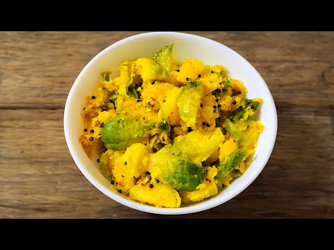 [Brussels Sprout Recipe Indian Style] | Recipes without Onion & Garlic