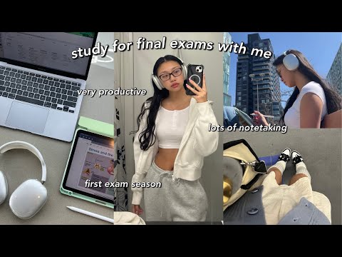 STUDY VLOG | VERY productive finals week in my life | lots of studying, finals week vlog & more