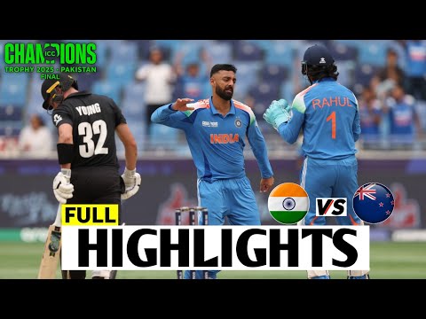 India vs New Zealand ICC Champions Trophy 2025 Final Match Highlights | IND Vs NZ Highlights