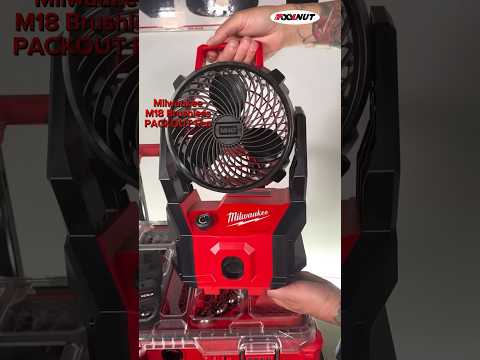 Milwaukee M18 Brushless PACKOUT FAN #toolnut #milwaukeetools #packout #milwaukeetool #tools #shorts