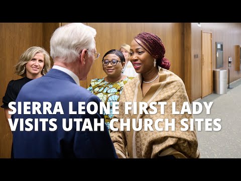 Sierra Leone First Lady Visits Church Sites in Utah