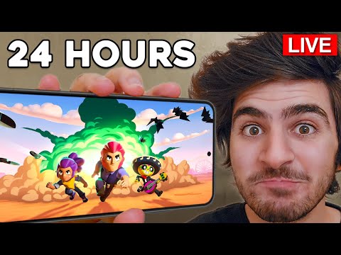 24 Hours Playing Brawl Stars Straight!