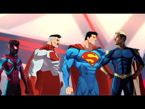 Superman and Omni man and Miles  reacts to Homelander