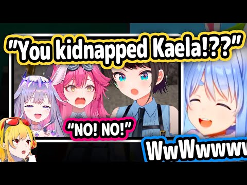 Pekora's Reaction To Clip Of Raora and Biboo Kidnapping Kaela and HoloJP Teaching Biboo JP【Hololive】