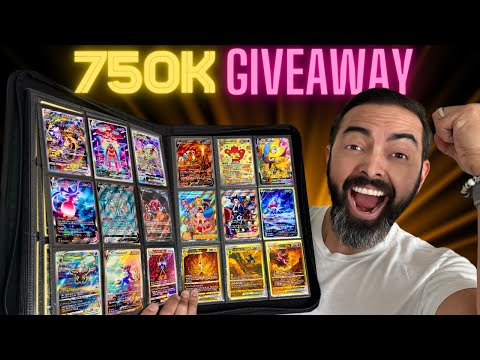 🔴 750k Subscriber GIVEAWAY PARTY! (Tons of Pokemon Cards!)