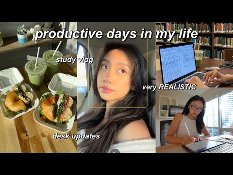 STUDY VLOG 📓 productive days in my life ft. lots of studying, pharmacy work, desk updates etc