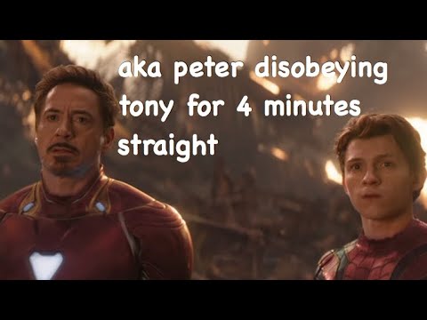 Peter Parker and Tony Stark being father and son for 4 minutes straight