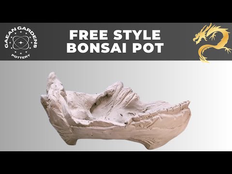 No rules! Unusual way of making a one of a kind bonsai pot