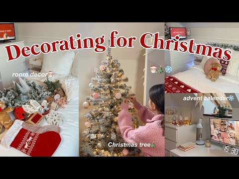 DECORATING FOR CHRISTMAS / dekoruję pokój na święta🎄🎀