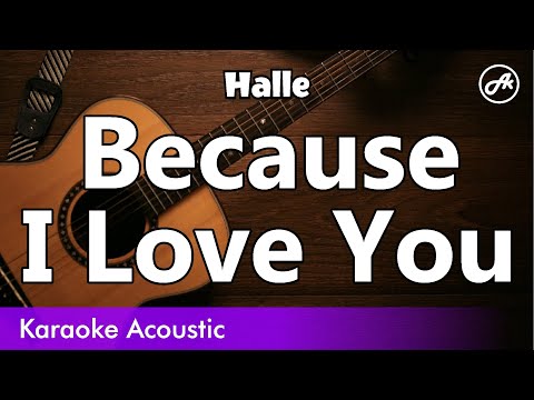 Halle - Because I Love You (acoustic karaoke)