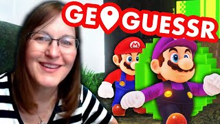 Mario Odyssey GeoGuessr but my MOM gives us hints