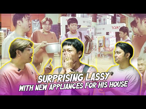 SURPRISING LASSY WITH NEW APPLIANCES FOR HIS HOUSE (NOT A PRANK PERO NASURPRISED DIN KAMI)