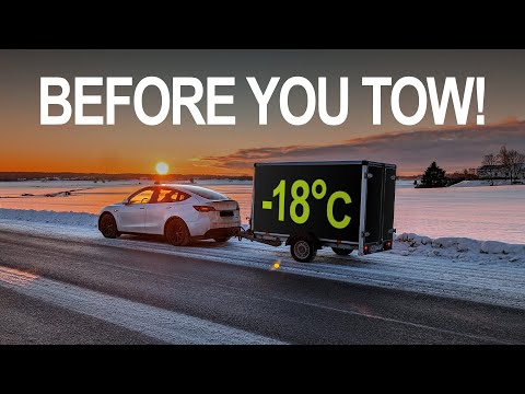 The range YOU lose when towing with an EV | Tesla Model Y