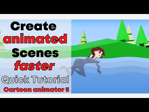 How to combine Animated Scenes and Props in cartoon animator 5