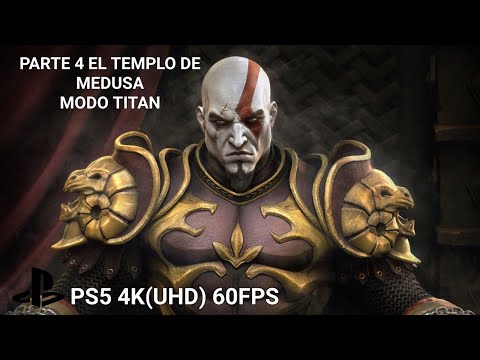 GOD OF WAR 2 REMASTERED MODO TITAN PS5 4K(UHD) 60FPS PARTE 5 TEMPLO DE MEDUSA.