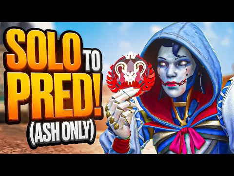 Solo to Apex Predator ASH ONLY! (Apex Legends)