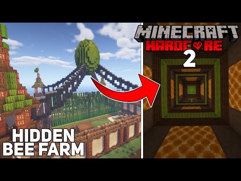 I Built a GIANT FLOATING MELON in Minecraft Hardcore (With a Bee Farm Inside!) - #2