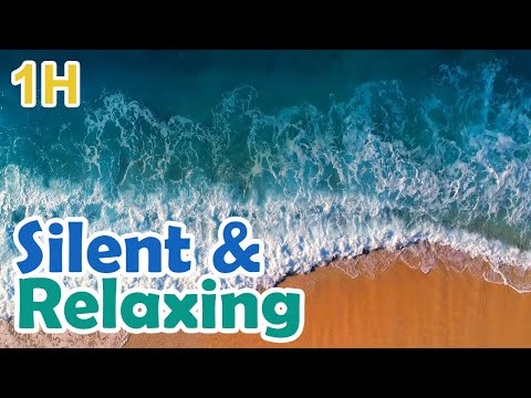 long Relaxing Screensaver of Ocean Waves top view video loop no sound no music