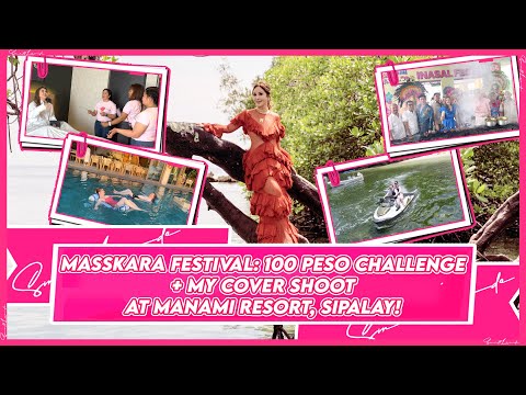 100-PESO CHALLENGE WITH THE ANGELS AT MASSKARA FESTIVAL + COVER SHOOT AT MANAMI RESORT | Small Laude