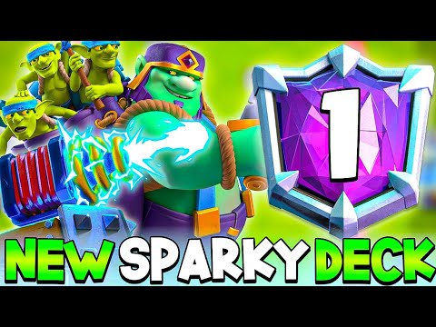 TOP LADDER PUSH WITH NEW SPARKY DECK - Clash Royale