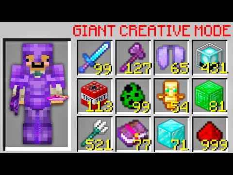 Minecraft UHC but I secretly used 'Giant Creative Mode'...