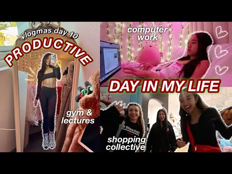 PRODUCTIVE DAY IN MY LIFE AT COLLEGE | Vlogmas Day 10