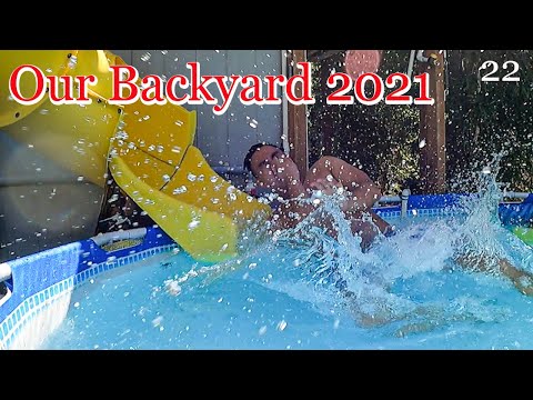 Intex Above Ground Pool Setup - How to Build a Suspension Bridge / Backyard Water Park | DIY