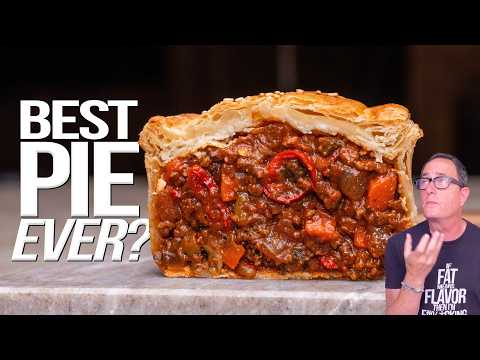 THE BEST PIE EVER? (NEW ZEALAND SAVORY PIE TAKEN TO THE NEXT LEVEL!) | SAM THE COOKING GUY