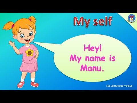 About myself | How to introduce yourself for kindergarten | Self introduction | 10 lines on myself