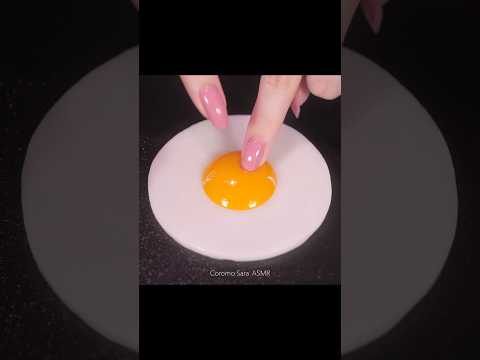 #asmr Fried Egg & Raw Egg Squishy Toy 🍳 #shorts #asmrshorts #satisfying