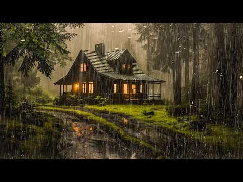 Rain and Thunder Sounds to Sleep Fast | Deep Sleep with Heavy Rain on Tin Roof, Relax, ASMR