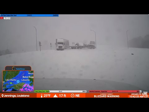 Louisiana SNOW - Live Stream Archive