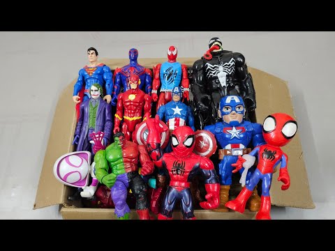 THANOS VS SPIDERMAN VS HULK VS CAPTAIN AMERICA VS IRONMAN VS VENOM SUPERHERO AVENGERS UNBOXING