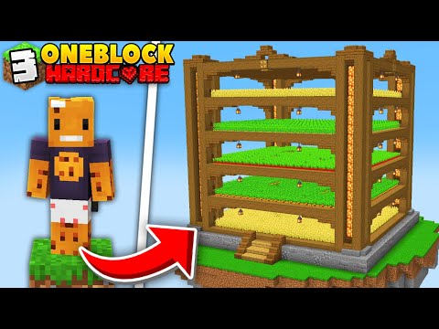 I Built Automatic Farms on ONE BLOCK Minecraft